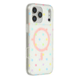 EIDERWOOD iPhone 17 Pro Hybrid Mobil Cover m. Polka Design - MagSafe Kompatibel - Gennemsigtig / Multi