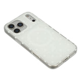 EIDERWOOD iPhone 17 Pro Max Hybrid Mobil Cover m. Polka Design - MagSafe Kompatibel - Gennemsigtig / Hvid