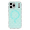 EIDERWOOD iPhone 17 Pro Max Hybrid Mobil Cover m. Polka Design - MagSafe Kompatibel - Gennemsigtig / Turkis