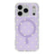 EIDERWOOD iPhone 17 Pro Max Hybrid Mobil Cover m. Polka Design - MagSafe Kompatibel - Gennemsigtig / Lilla