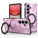 EIDERWOOD Samsung Galaxy S26 Hybrid Håndværker Cover - Roterende Kickstand - Lyserød