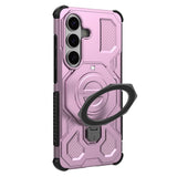 EIDERWOOD Samsung Galaxy S26 Hybrid Håndværker Cover - Roterende Kickstand - Lyserød