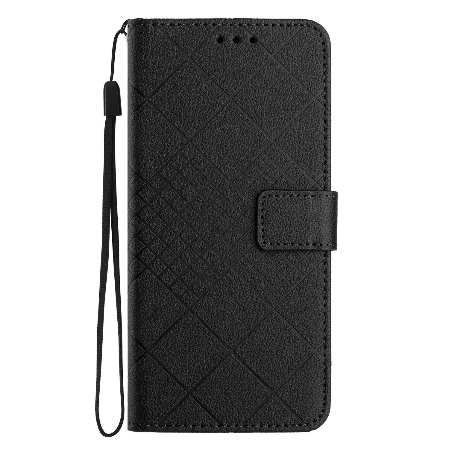 EIDERWOOD OnePlus 15 Kunstlæder Mobil Flipcover m. Aftryk - Sort