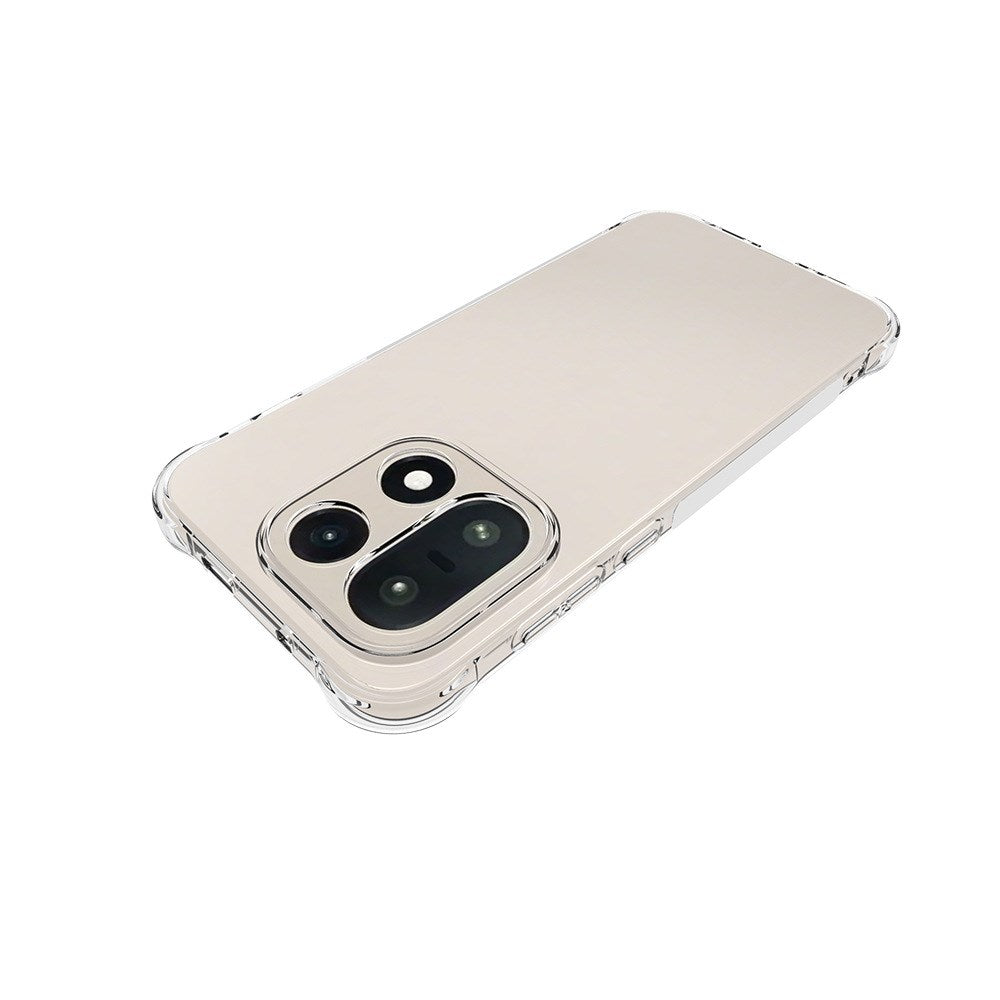 OnePlus 15 Plastik Mobil Cover m. Stødabsorberende Hjørner & Side Grip - Gennemsigtig