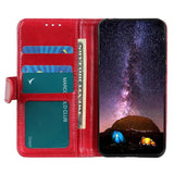 EIDERWOOD Motorola Moto G06 Kunstlæder Flipcover med Pung - Rød