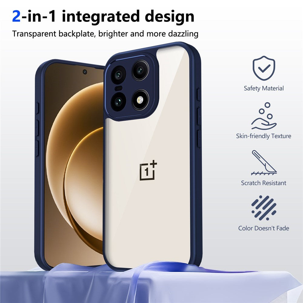 EIDERWOOD OnePlus 15 Fleksibelt Plast Mobil Cover - Gennemsigtig/Blå