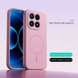 Xiaomi 17 Silikone Mobil Cover - MagSafe Kompatibel - Lyserød