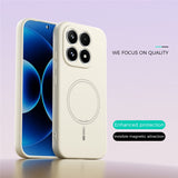 Xiaomi 17 Silikone Mobil Cover - MagSafe Kompatibel - Beige