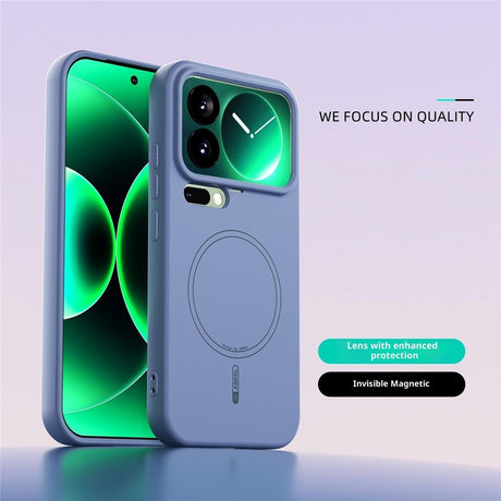 Xiaomi 17 Pro Silikone Mobil Cover - MagSafe Kompatibel - Blå