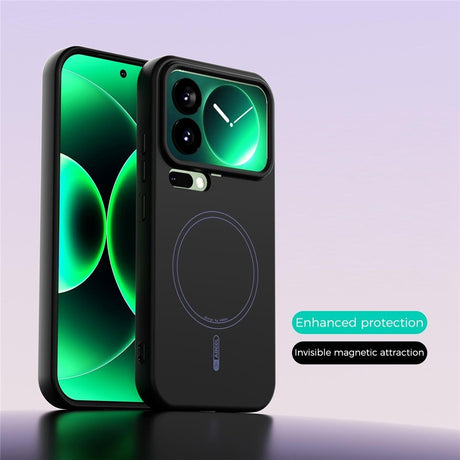 Xiaomi 17 Pro Silikone Mobil Cover - MagSafe Kompatibel - Sort