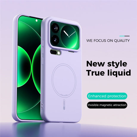 Xiaomi 17 Pro Max Silikone Mobil Cover - MagSafe Kompatibel - Lilla