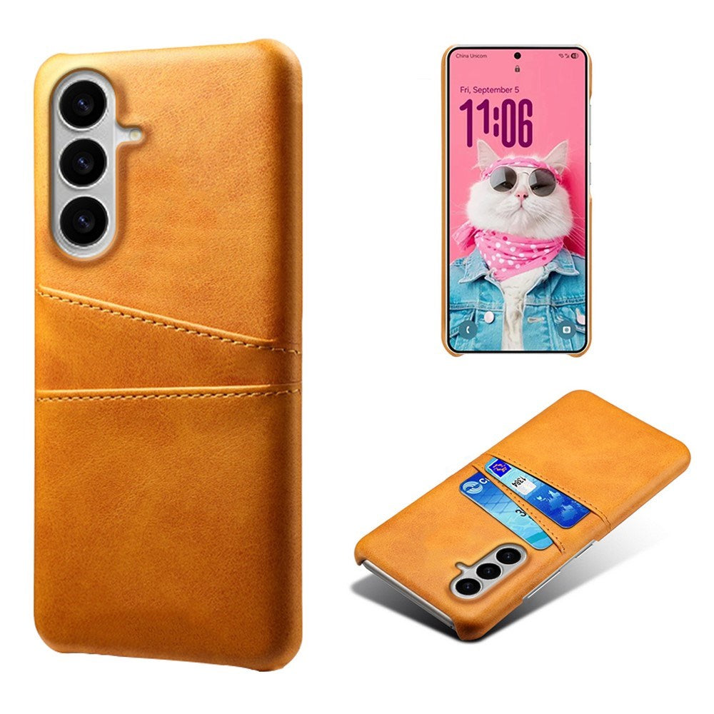 EIDERWOOD Samsung Galaxy S26 Kunstlæder Bagside Cover m. Kortholder - Orange