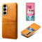 EIDERWOOD Samsung Galaxy S26 Kunstlæder Bagside Cover m. Kortholder - Orange
