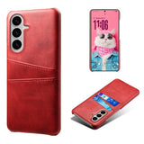 EIDERWOOD Samsung Galaxy S26 Kunstlæder Bagside Cover m. Kortholder - Rød