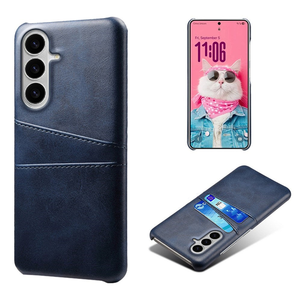EIDERWOOD Samsung Galaxy S26 Kunstlæder Bagside Cover m. Kortholder - Blå