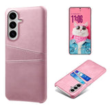 EIDERWOOD Samsung Galaxy S26 Kunstlæder Bagside Cover m. Kortholder - Lyserød