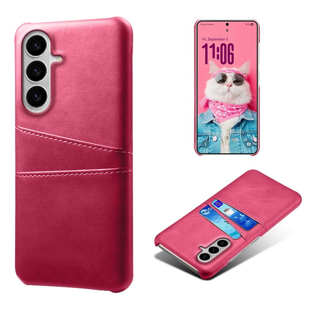EIDERWOOD Samsung Galaxy S26 Kunstlæder Bagside Cover m. Kortholder - Pink