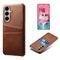EIDERWOOD Samsung Galaxy S26 Kunstlæder Bagside Cover m. Kortholder - Brun