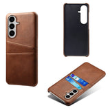 EIDERWOOD Samsung Galaxy S26 Kunstlæder Bagside Cover m. Kortholder - Brun