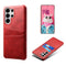 EIDERWOOD Samsung Galaxy S26 Ultra Kunstlæder Bagside Cover m. Kortholder - Rød