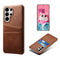EIDERWOOD Samsung Galaxy S26 Ultra Kunstlæder Bagside Cover m. Kortholder - Brun