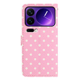 EIDERWOOD Xiaomi 17 Pro Kunstlæder Flip Mobil Cover m. Polka Design - Lyserød