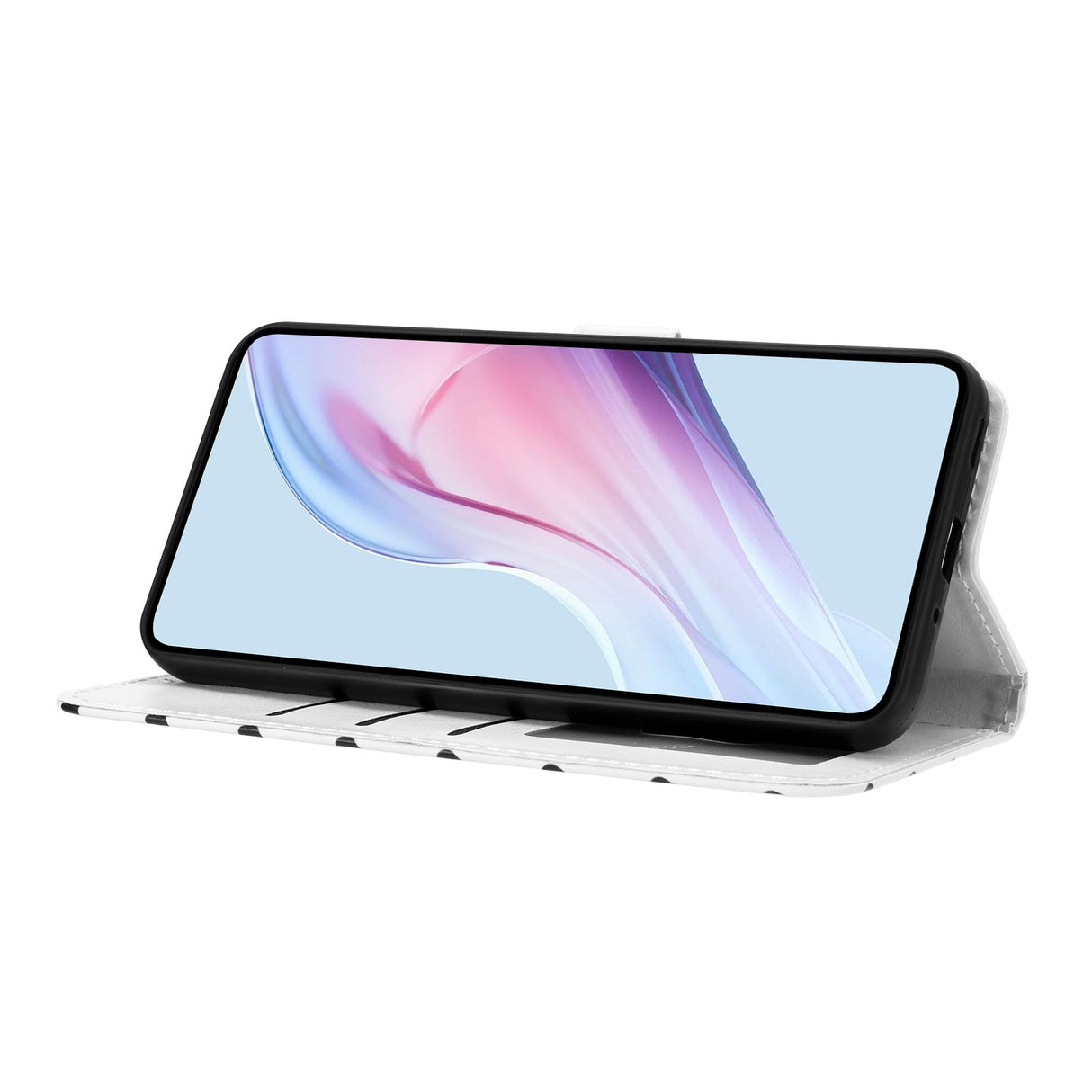 EIDERWOOD Xiaomi 17 Pro Kunstlæder Flip Mobil Cover m. Polka Design - Hvid