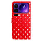 EIDERWOOD Xiaomi 17 Pro Kunstlæder Flip Mobil Cover m. Polka Design - Rød