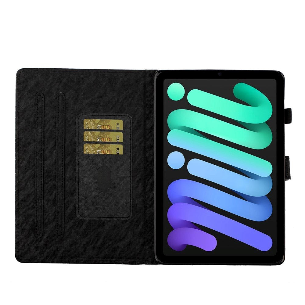 iPad 11" (2025) / iPad 10,9" (2024/2022) Glitter Flip Cover m. Flip Stand &amp; Kortholder - Lilla