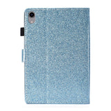 iPad 11" (2025) / iPad 10,9" (2024/2022) Glitter Flip Cover m. Flip Stand &amp; Kortholder - Blå