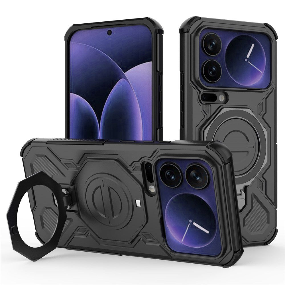 EIDERWOOD Xiaomi 17 Pro Max Håndværker Mobil Cover med Magnetisk Kickstand - Sort