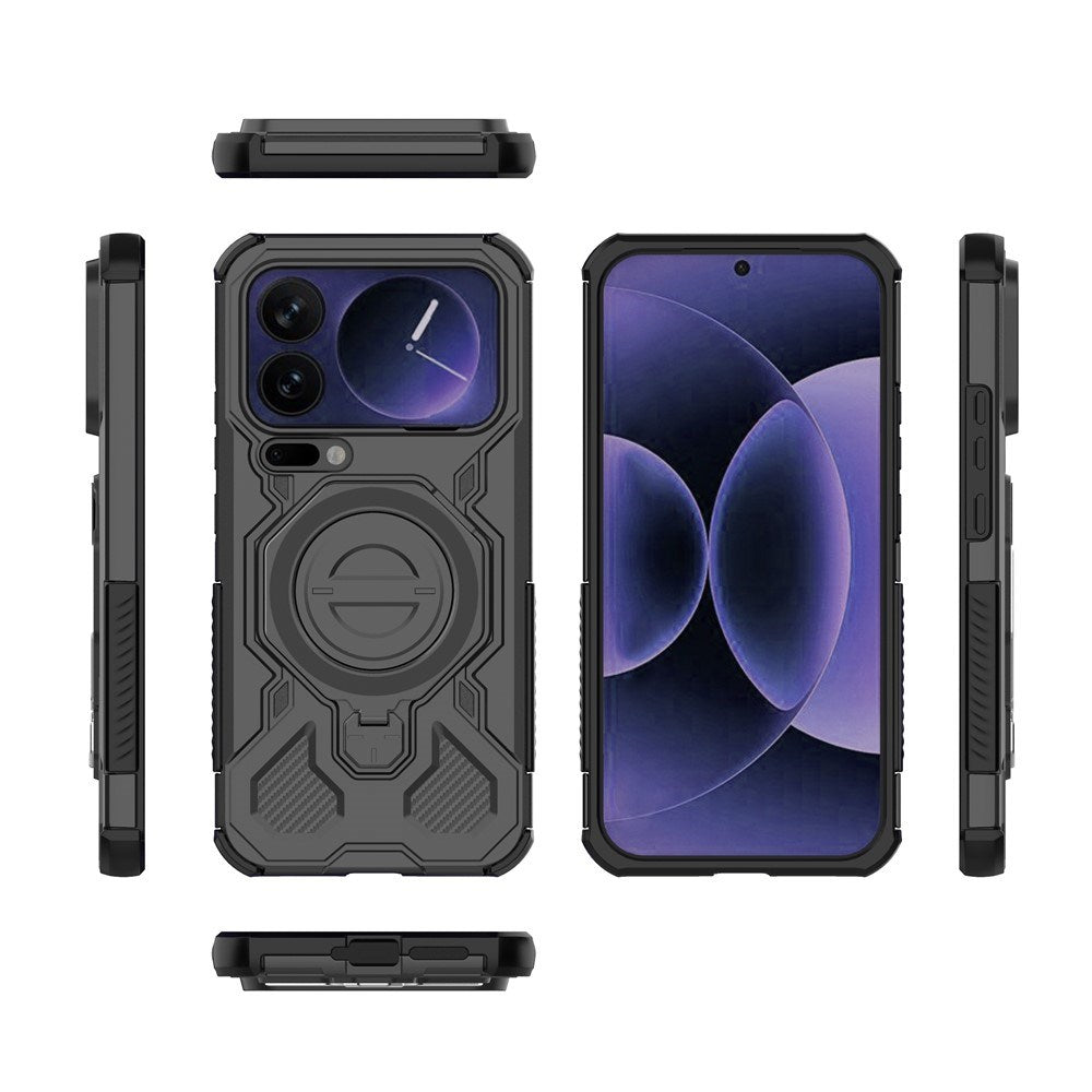 EIDERWOOD Xiaomi 17 Pro Max Håndværker Mobil Cover med Magnetisk Kickstand - Sort