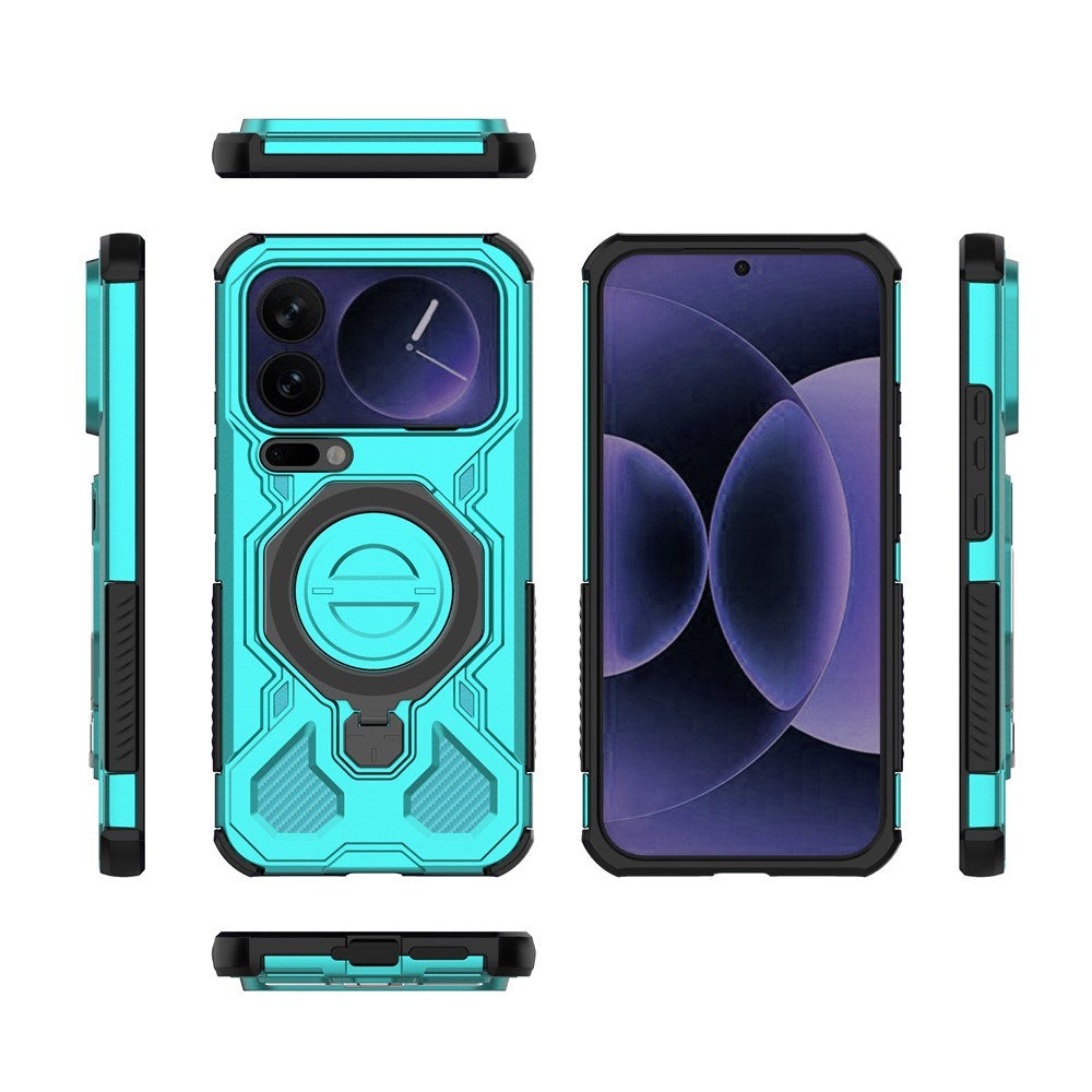 EIDERWOOD Xiaomi 17 Pro Max Håndværker Mobil Cover med Magnetisk Kickstand - Turkis