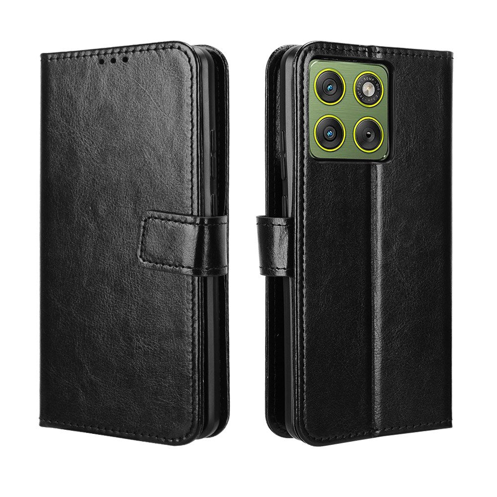 EIDERWOOD Motorola Edge 70 Kunstlæder Flip Cover m. Strop & Pung - Sort