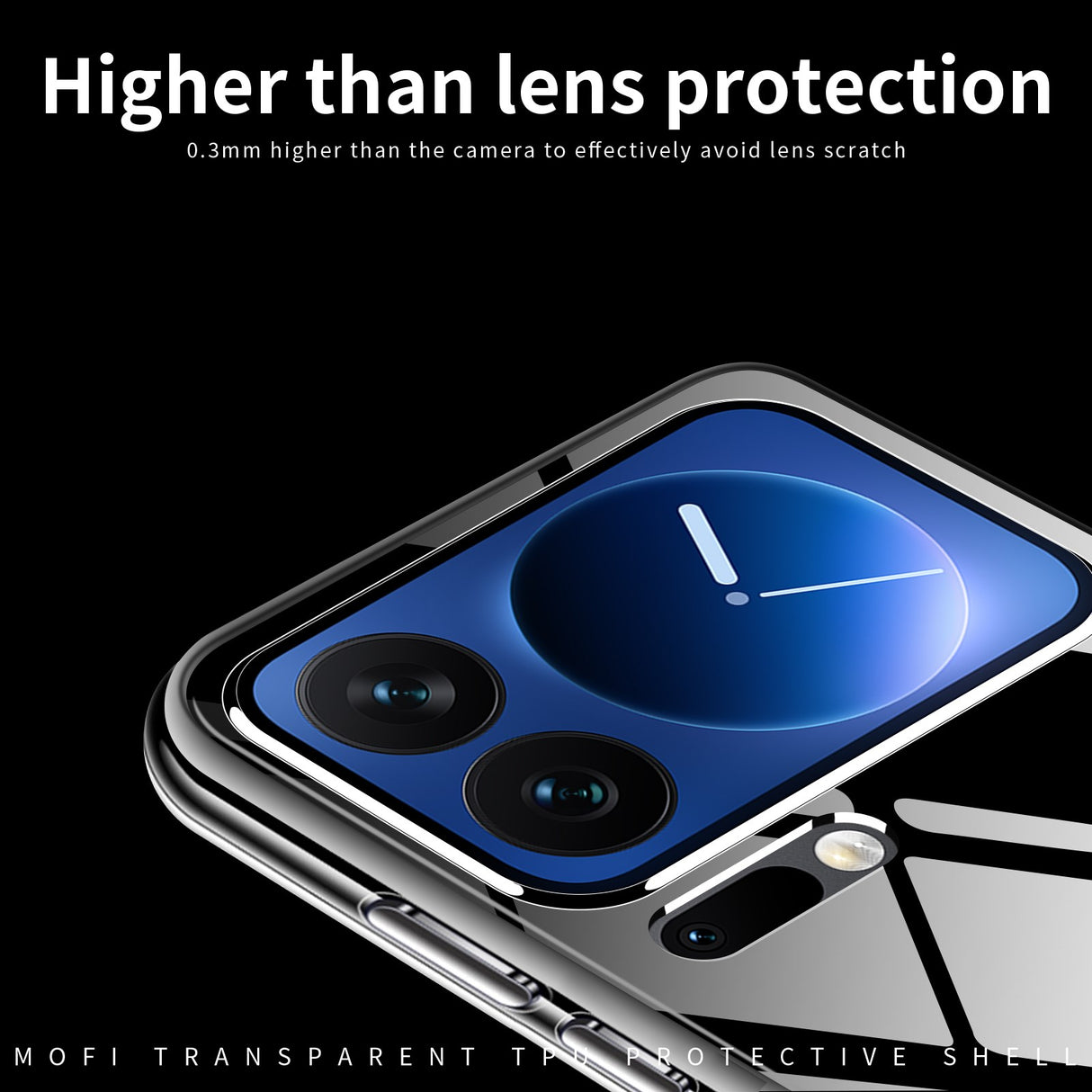 MOFI Xiaomi 17 Pro Max Slankt Plastik Mobil Cover - Gennemsigtig