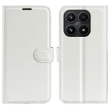 EIDERWOOD Xiaomi 17 Litchi Tekstur Kunstlæder Flip Mobil Cover m. Kortholder - Hvid