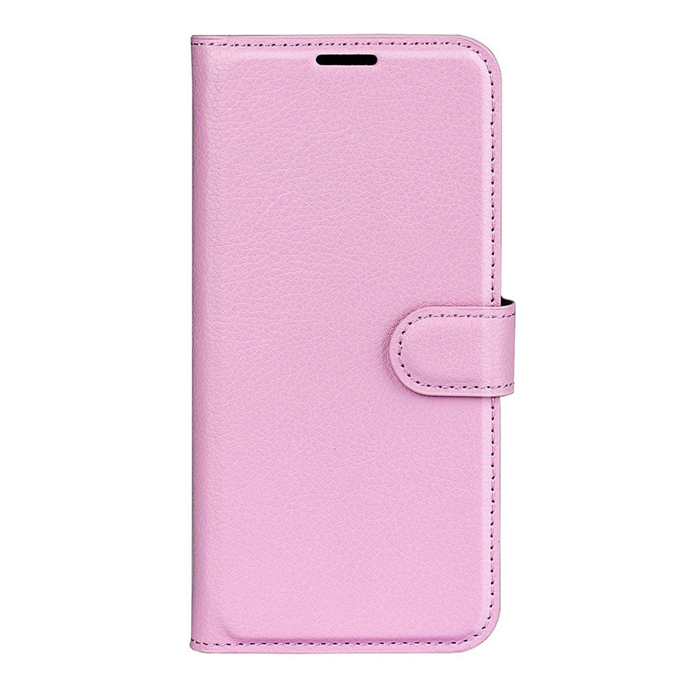 EIDERWOOD Xiaomi 17 Litchi Tekstur Kunstlæder Flip Mobil Cover m. Kortholder - Lyserød