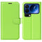 AMORUS Xiaomi 17 Pro Max Litchi Tekstur Kunstlæder Flip Mobil Cover m. Kortholder - Grøn