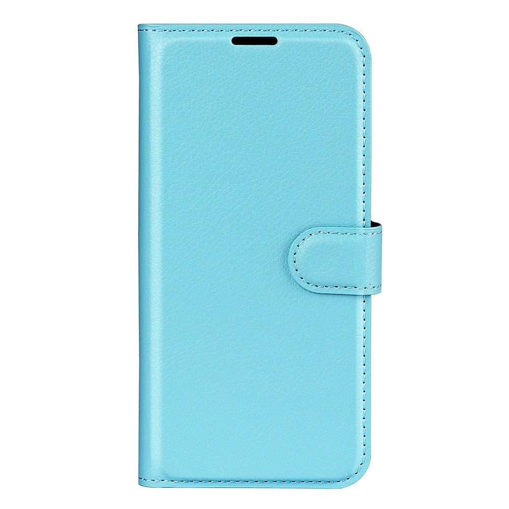 AMORUS Xiaomi 17 Pro Max Litchi Tekstur Kunstlæder Flip Mobil Cover m. Kortholder - Blå