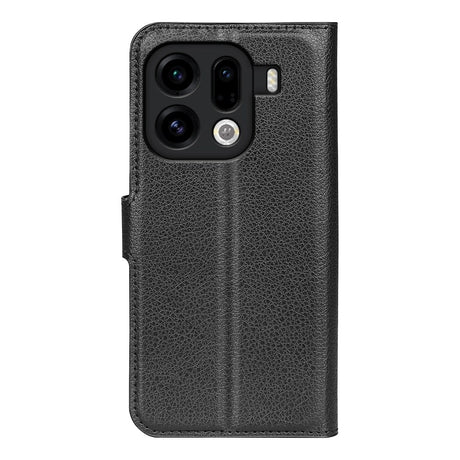 OPPO Find X9 Pro - EIDERWOOD Kunstlæder Flip Cover - Sort