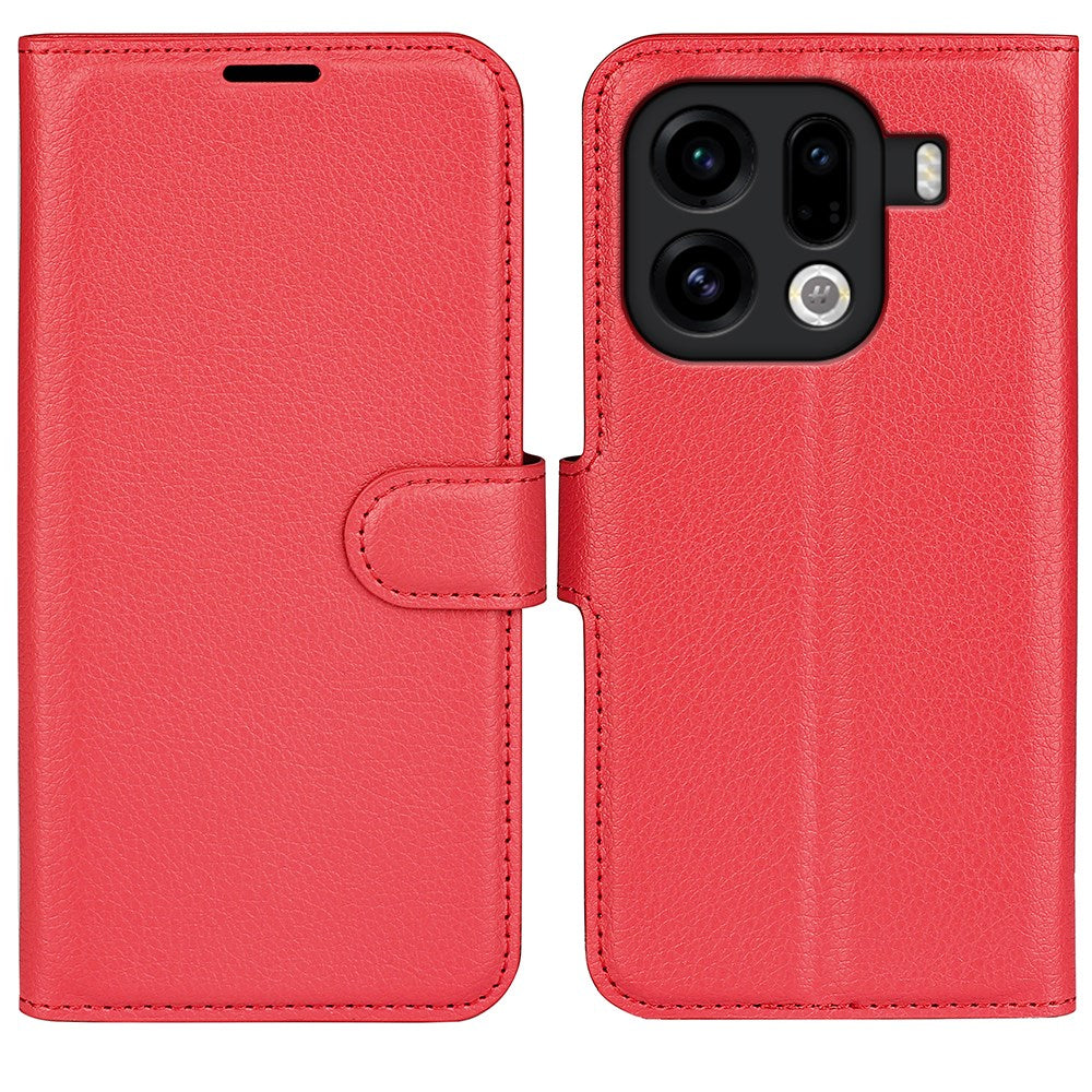 OPPO Find X9 Pro - EIDERWOOD Kunstlæder Flip Cover - Rød