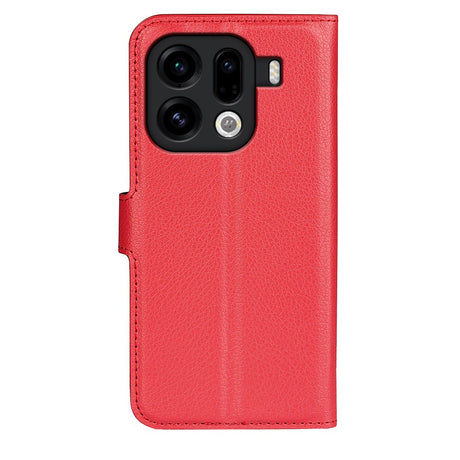 OPPO Find X9 Pro - EIDERWOOD Kunstlæder Flip Cover - Rød