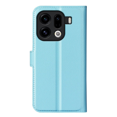 OPPO Find X9 Pro - EIDERWOOD Kunstlæder Flip Cover - Blå