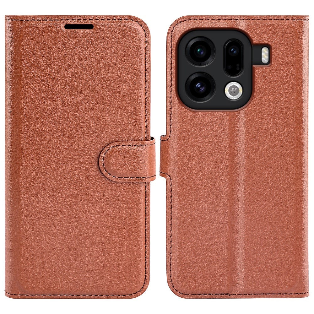 OPPO Find X9 Pro - EIDERWOOD Kunstlæder Flip Cover - Brun
