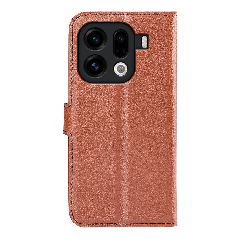 OPPO Find X9 Pro - EIDERWOOD Kunstlæder Flip Cover - Brun
