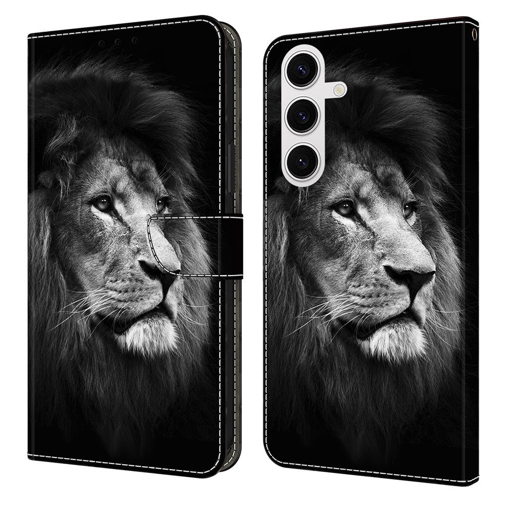 EIDERWOOD Samsung Galaxy S26 Kunstlæder Flip Cover m. Print - Løve