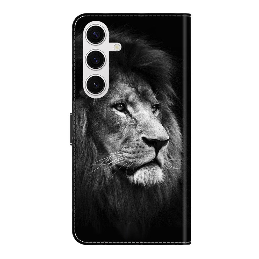 EIDERWOOD Samsung Galaxy S26 Kunstlæder Flip Cover m. Print - Løve
