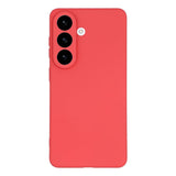 Samsung Galaxy S26 EIDERWOOD Fleksibelt Plast Mobil Cover - Mørkerød
