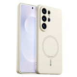 Samsung Galaxy S26 Ultra Silikone Mobil Cover - MagSafe Kompatibel - Beige