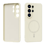 Samsung Galaxy S26 Ultra Silikone Mobil Cover - MagSafe Kompatibel - Beige